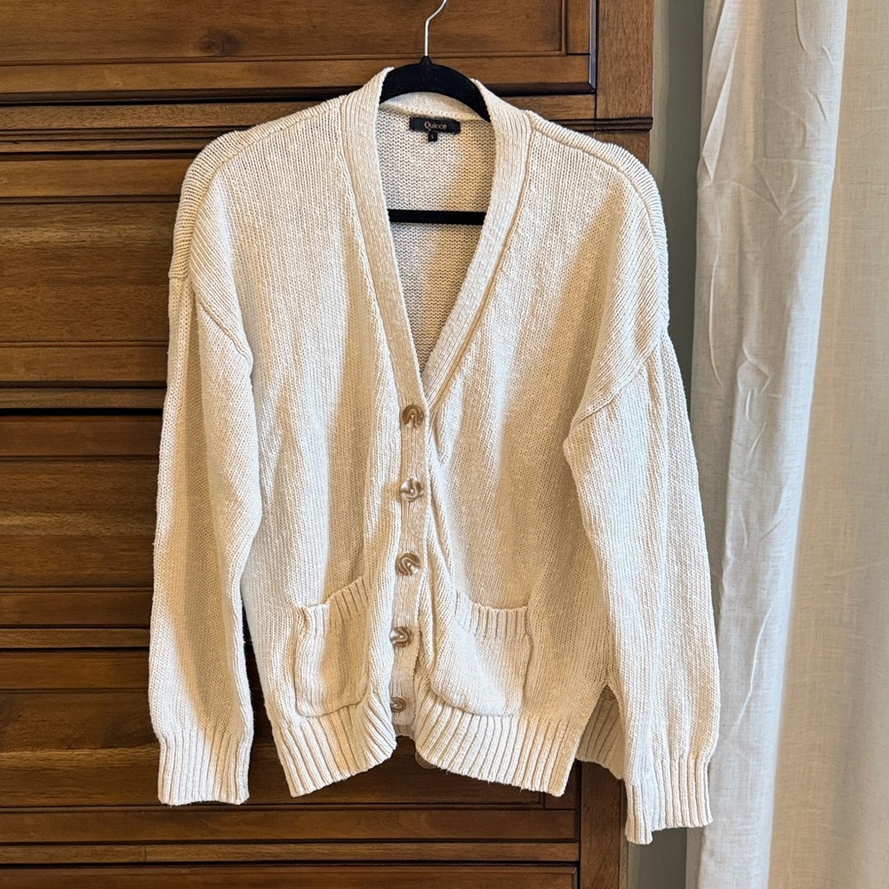 Quince Cotton/Linen cardigan